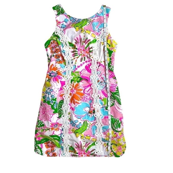 Lilly Pulitzer For Target Nosey Posey Vibrant Floral Preppy Shift Dress Size 8 - Picture 14 of 16